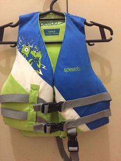 Speedo Child Floater Blue and Green