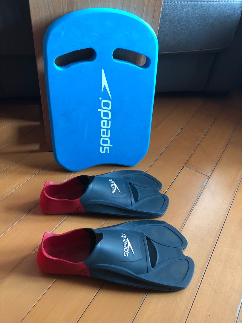 Speedo Flippers and plank, 運動產品, 運動與體育, 運動與體育 水上活動 Carousell