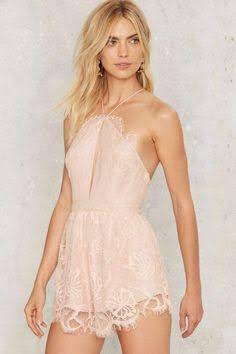 STYLESTALKER SOFALA BACKLESS LACE ROMPER in Pink Peony. Size AU 8 / S