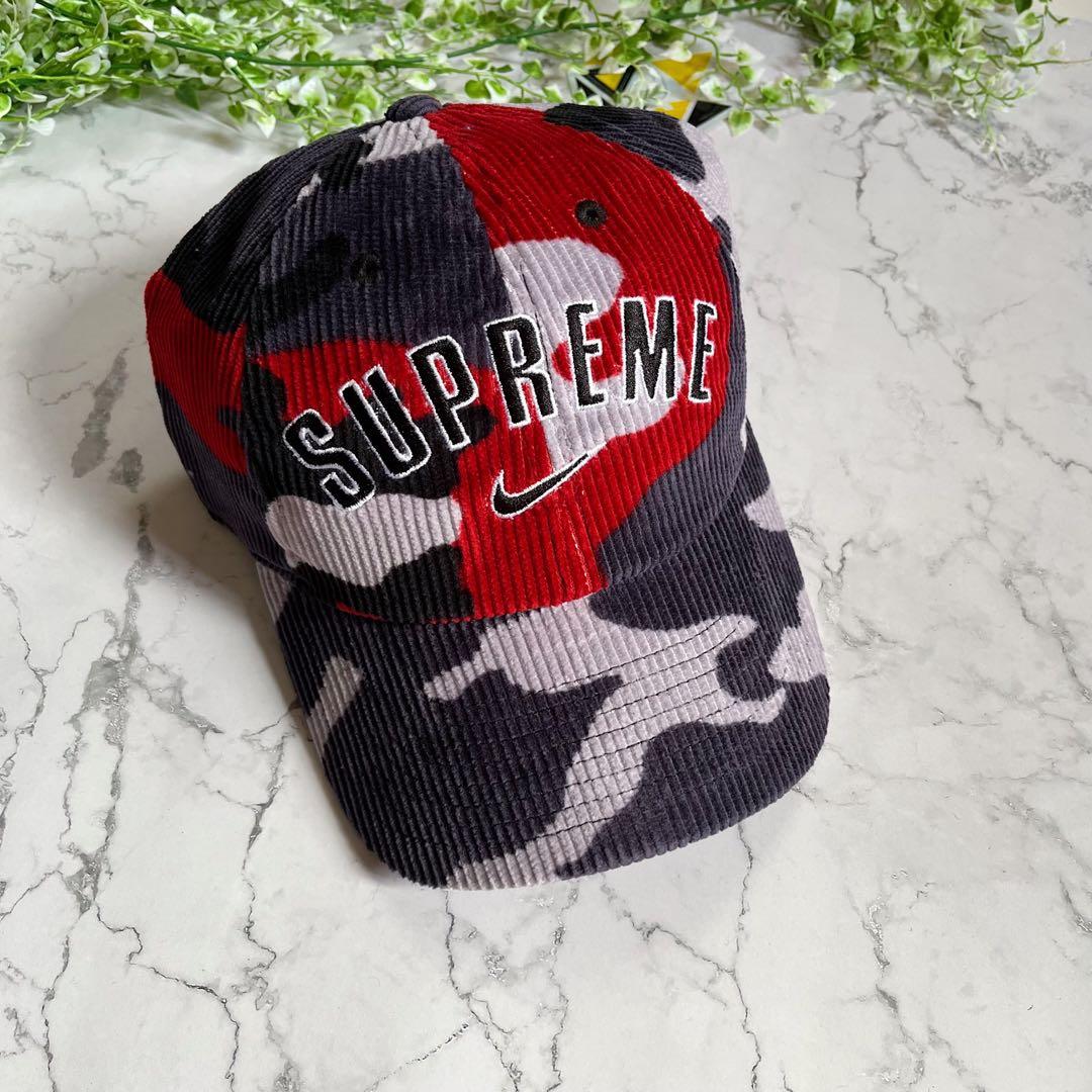Supreme Nike Corduroy Cap Black 2022ss - 帽子