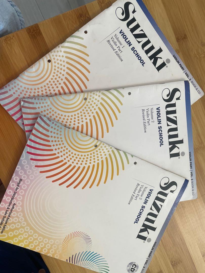 Suzuki violin revised edition volume 1-3, Hobbies & Toys, Music & Media ...