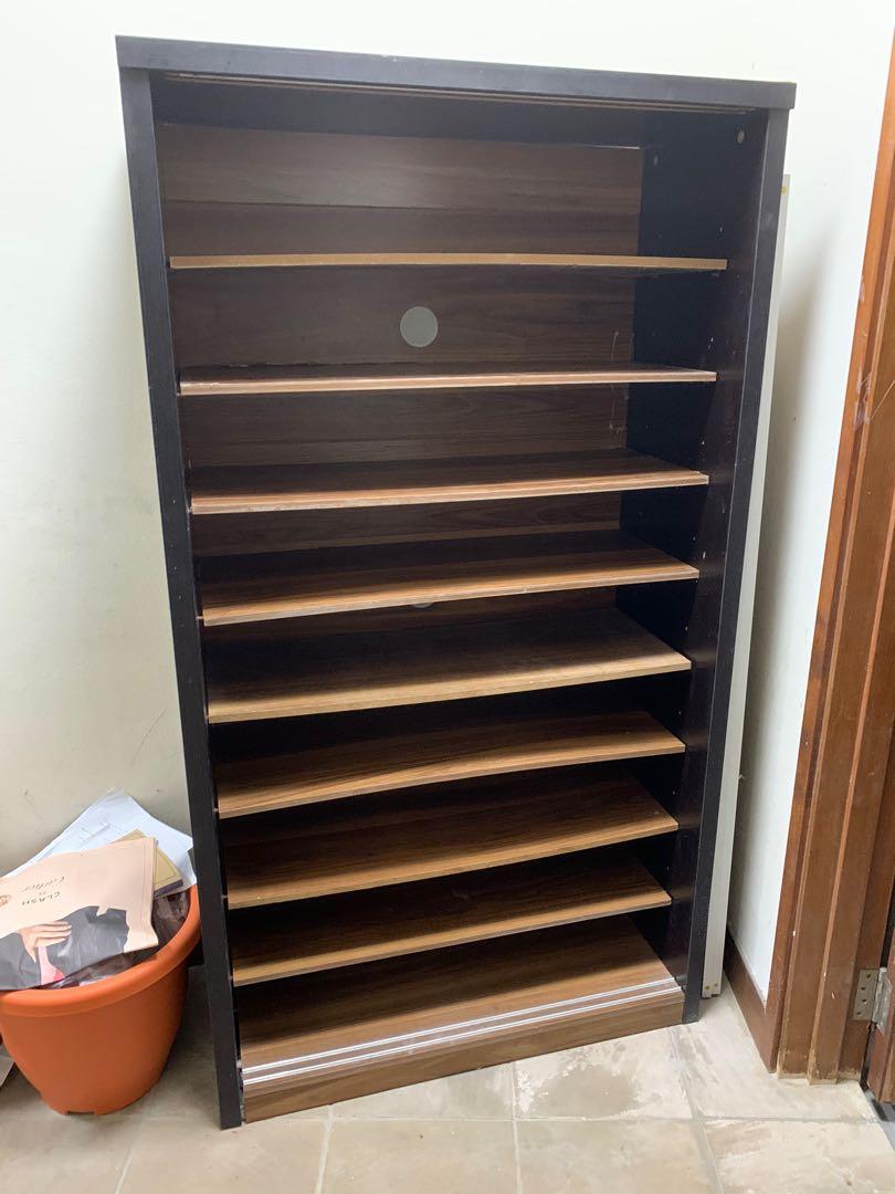 Tall shoe with sliding doors, Furniture & Home Living