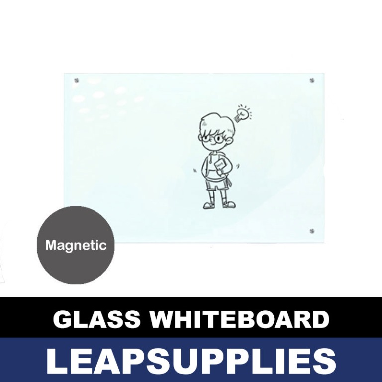 Tempered Glass Whiteboard Marker Writing White Board