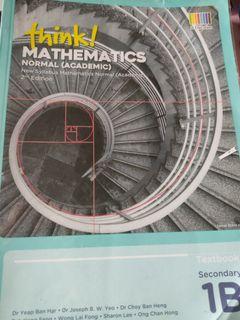 Think! Mathematics textbook 1B Normal Academic