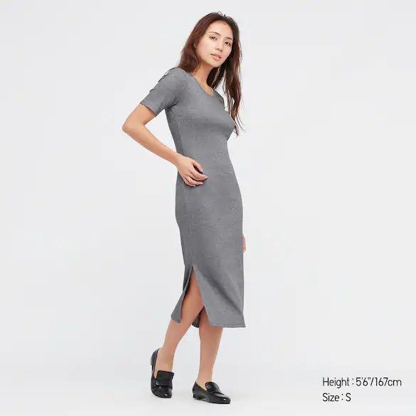 Uniqlo top grey dress