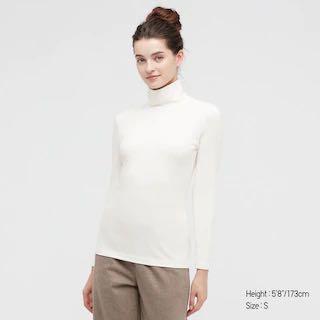White turtleneck uniqlo clearance