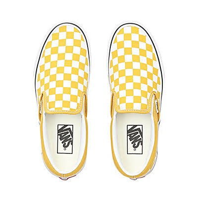 Vans Slip On Checkerboard Yellow, Women'S Fashion, Footwear, Sneakers On  Carousell