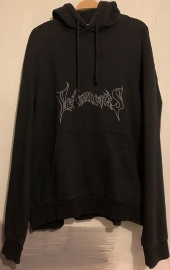 Vetements og shop metal hoodie