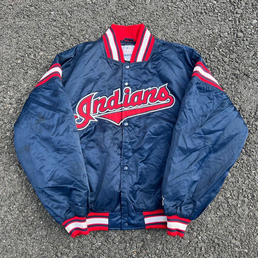 Vintage RARE Diamond Collection Cleveland Indians Starter Jacket Size XL 