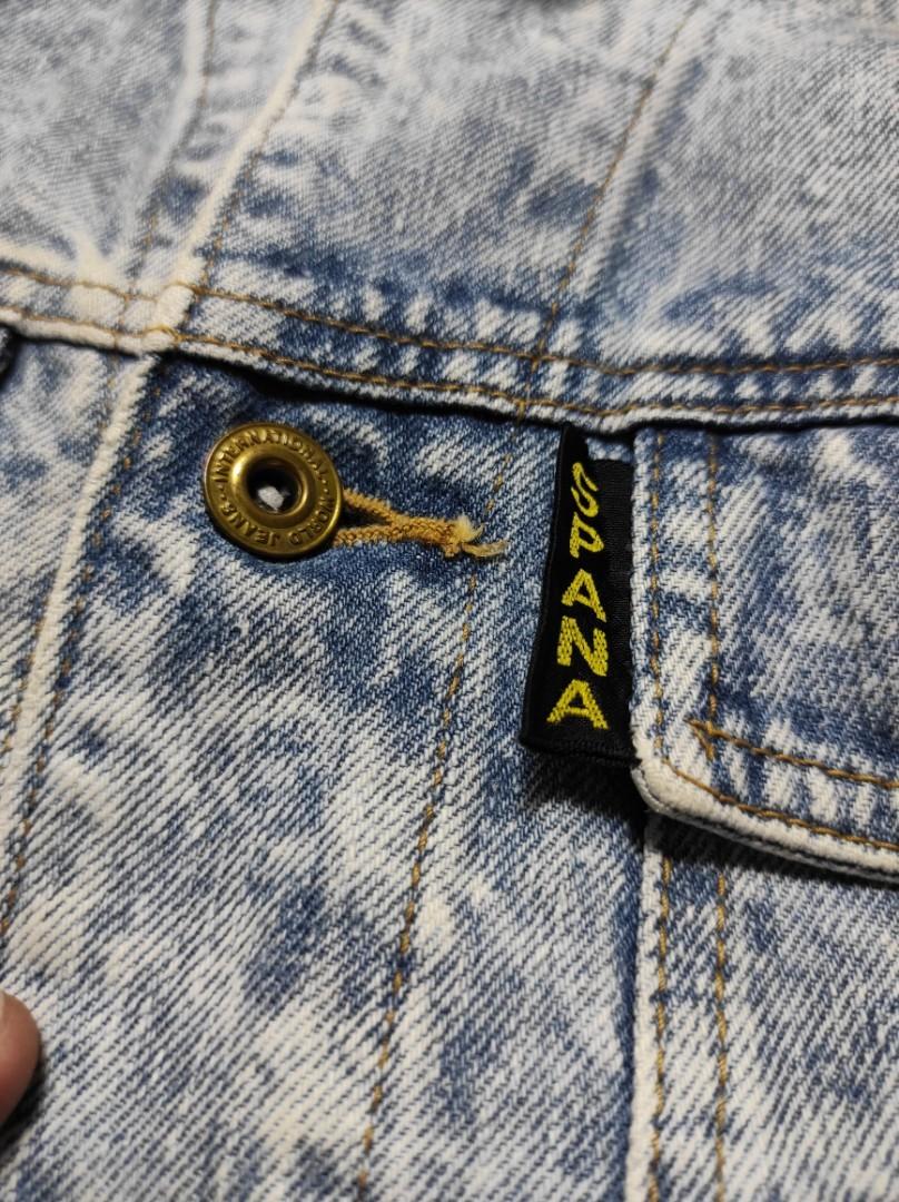 Vintage Acid Denim Big John Spana Trucker Denim Jacket