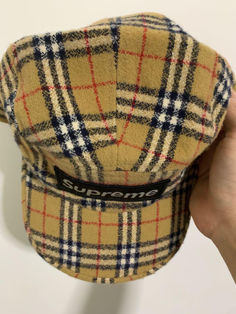 Vintage Supreme “Burberry” Sample Camp Cap, Men's Fashion, Watches &  Accessories, Caps & Hats on Carousell