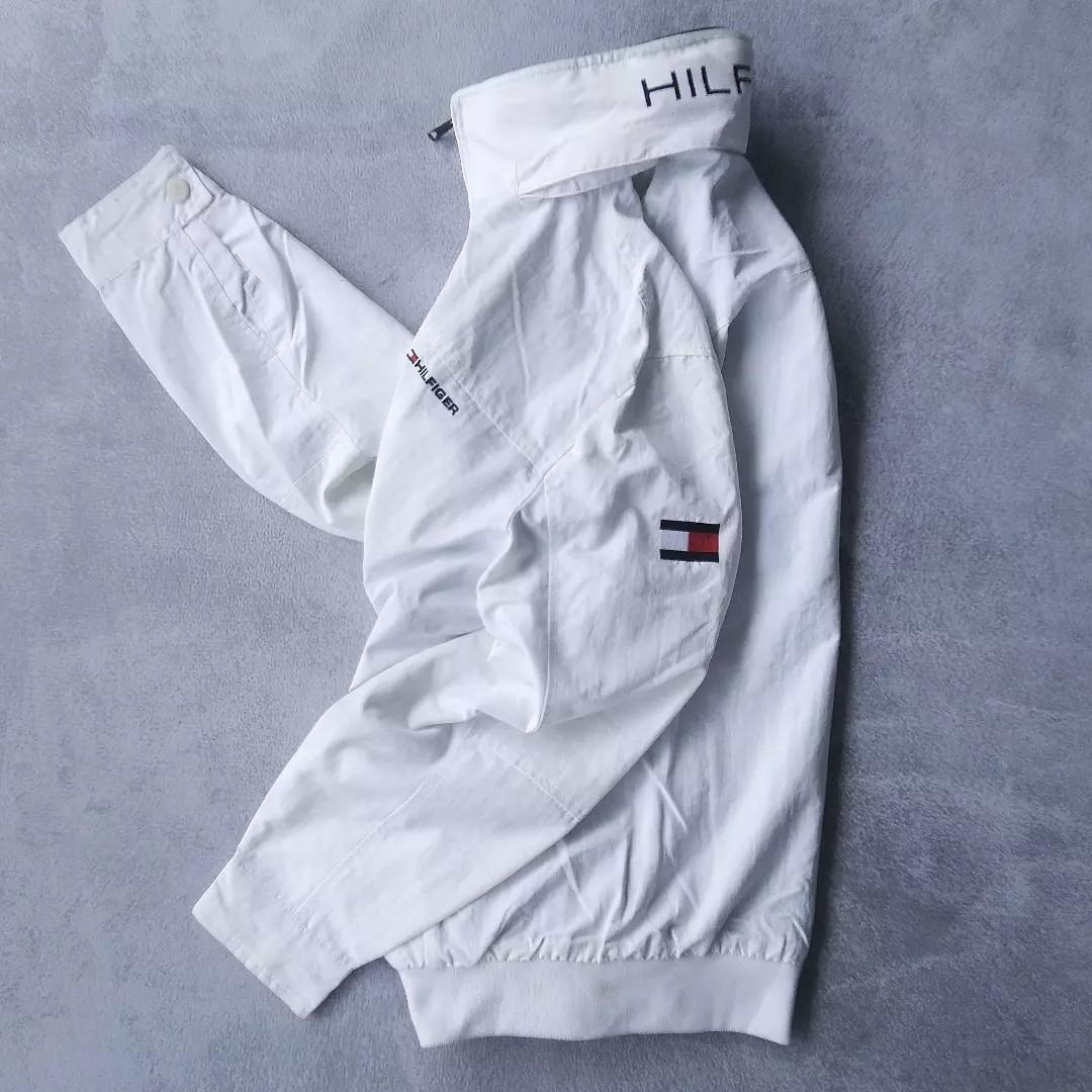 Vtg Tommy Hilfiger Jacket, Fesyen Pria 