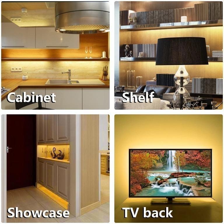 3/6 x LED Energy Saving Shelf Lighting Home Kitchen Under Cabinet Counter Light 
