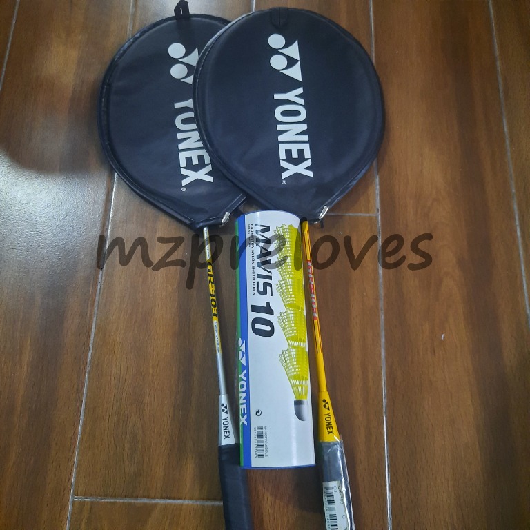 YONEX GR303 Badminton Racket & Shuttlecock SET (w/ net cover, no bag