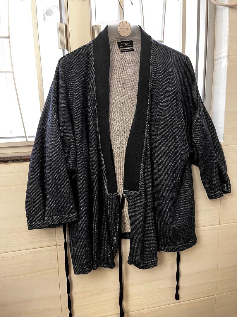 Zara Japanese Jacket Haori Shawl 男裝 上身及套裝 睡衣和休閒服 Carousell