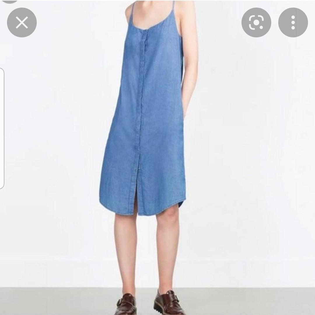 blue soft denim dress jeans wanita 