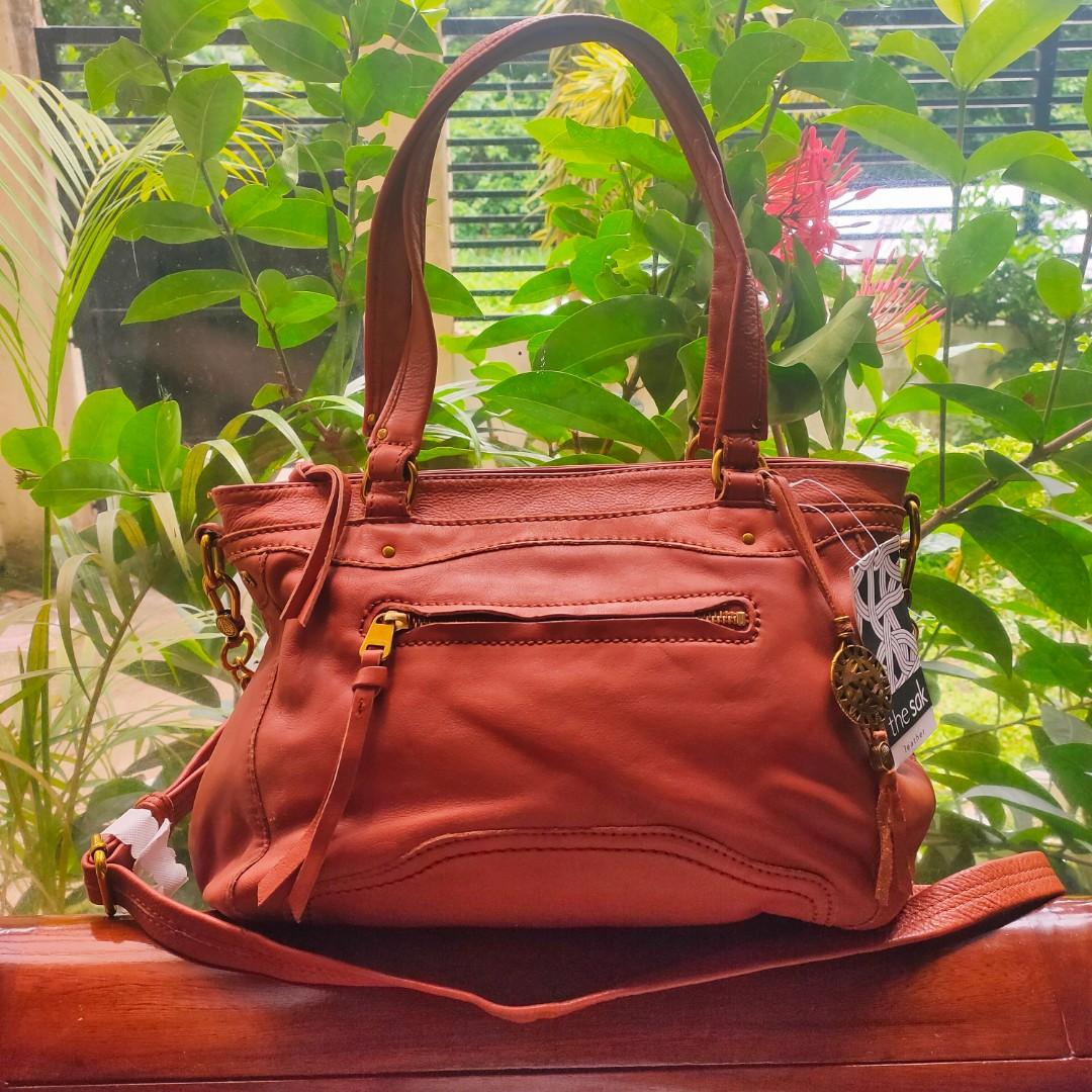 The sak genuine leather handbags hot sale