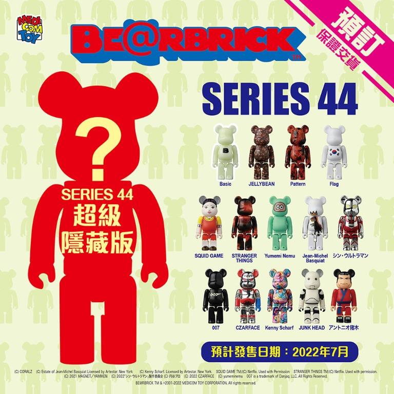 預訂2207] Medicom Toy - Be@rbrick Series 44 (24 pcs), 興趣及遊戲