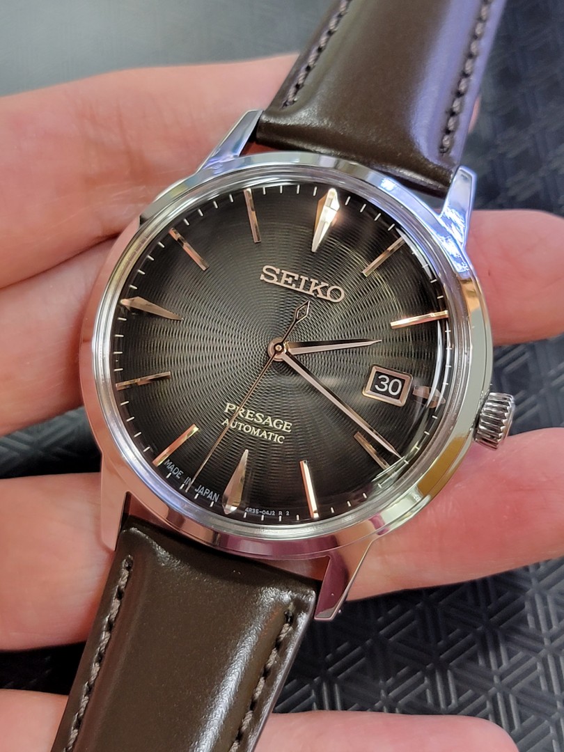 有折扣優惠Seiko Presage SRPJ17J1 SRPJ17 automatic watch 錶經 自動錶機械錶上鍊錶made  in Japan, 男裝, 手錶及配件, 手錶- Carousell