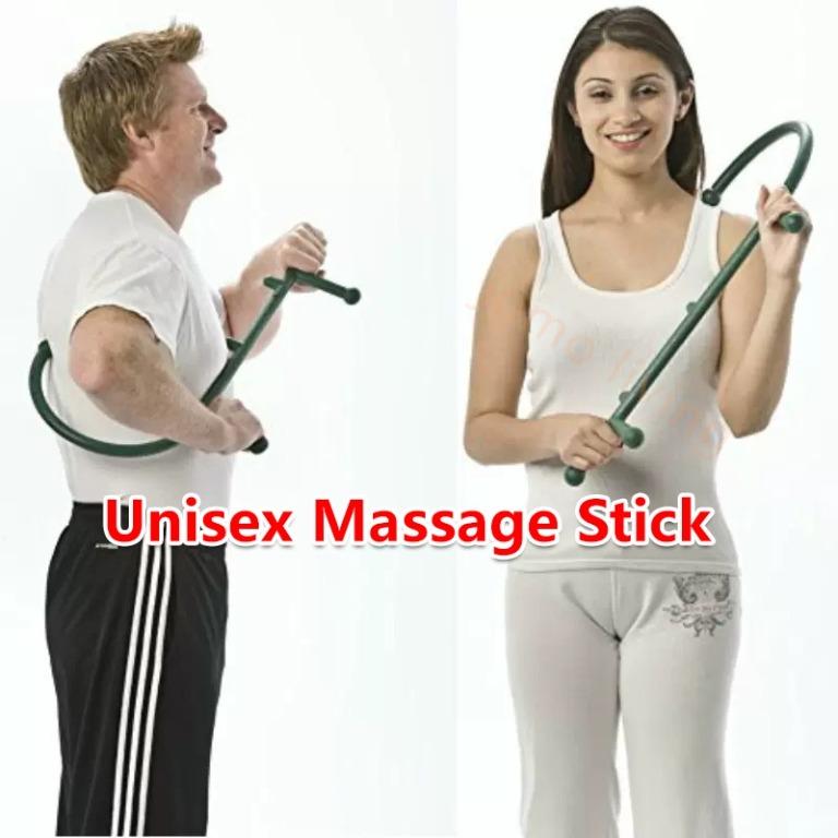 S-Shaped Trigger Point Self Massage Stick Hook Theracane Body