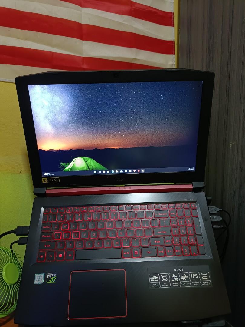 Acer nitro 5 an51552 , gaming laptop , laptop gaming under rm2000