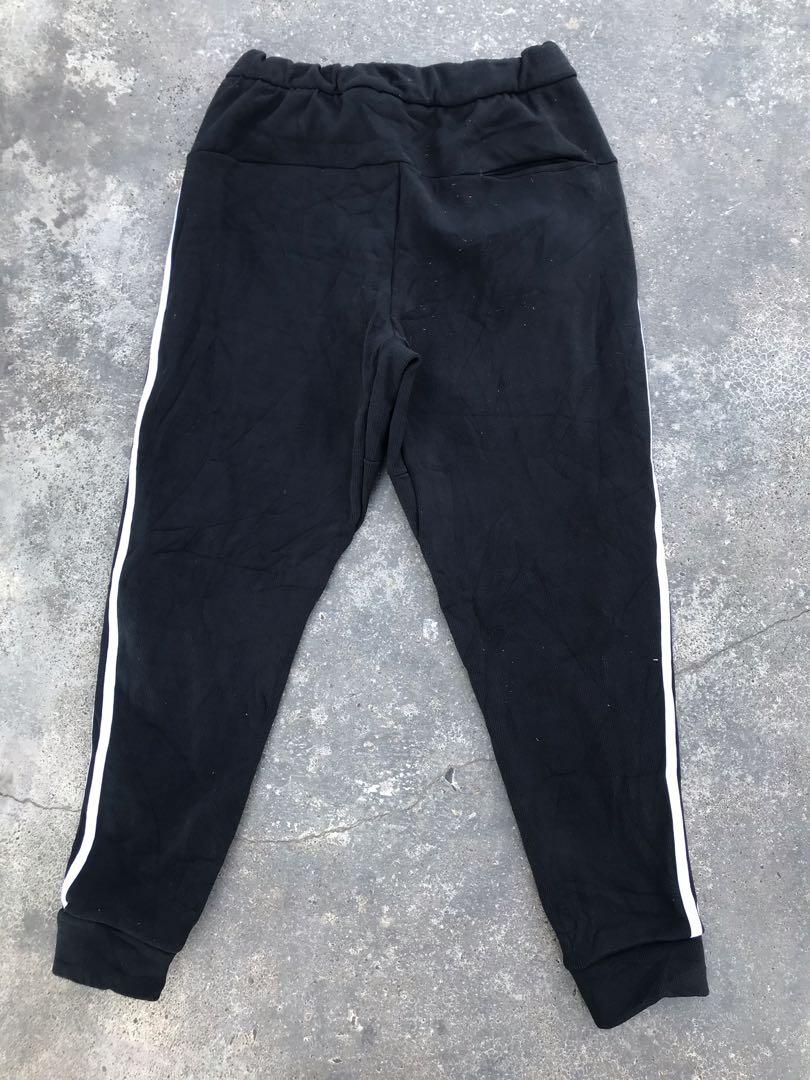 Uniqlo Men’s Black Cotton Blend Jersey Jogging Bottoms Track Pants S W  29-31 in