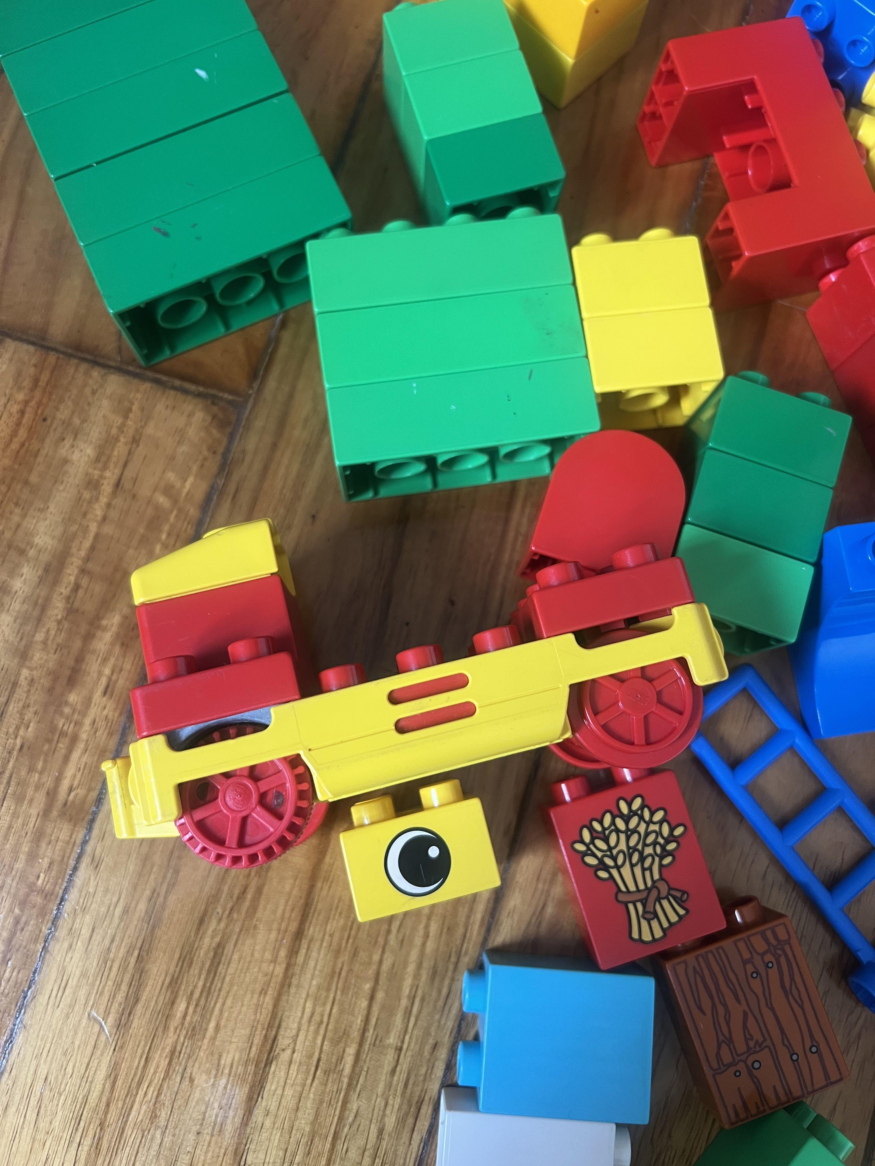 Authentic Lego Duplo blocks figures animals set (Category: Lego & Building Sets) located in Quezon City. Submitted by liz.ty (Listing ID 1169212370, Image 3). Description: Around 70 pcs total of blocks, animals figures, battery operated train and accessories. Authentic Lego. Board is class A. Stimulates your children’s imagination. Sturdy toys that can be use for ages. Non toxic material toys, safe for your child. Price still negotiable .