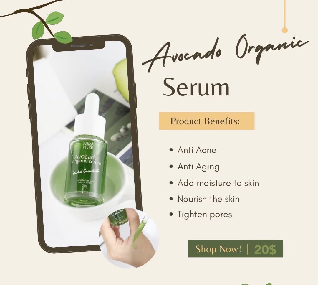 Avocado serum, Beauty & Personal Care, Face, Face Care on Carousell