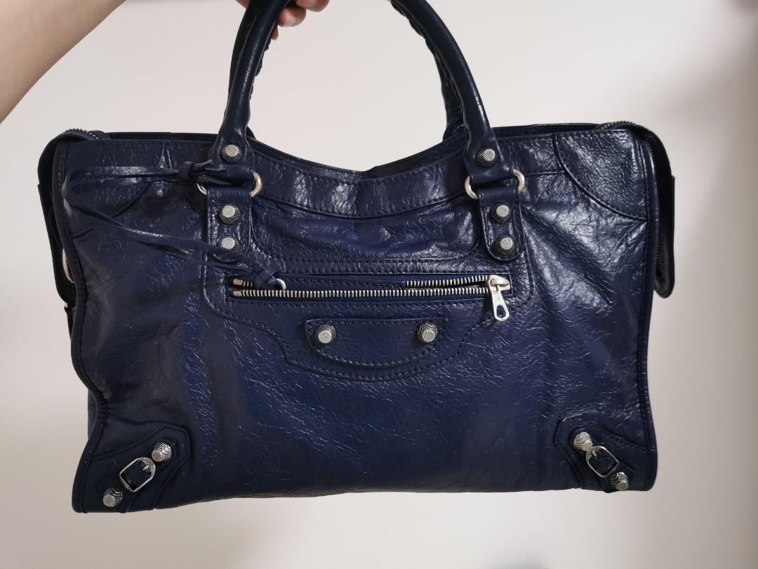 Balenciaga city midnight blue top