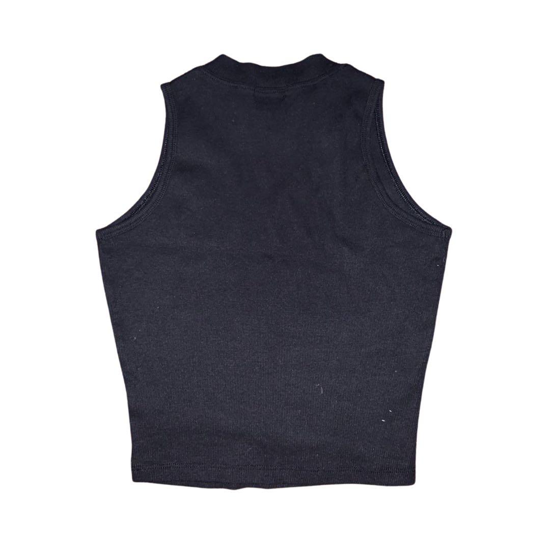 Black Fitted Sleeveless Top