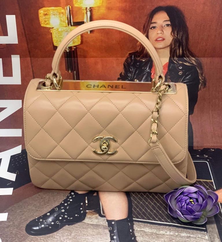 BN chanel 22s cc trendy dark beige, Luxury, Bags & Wallets on Carousell