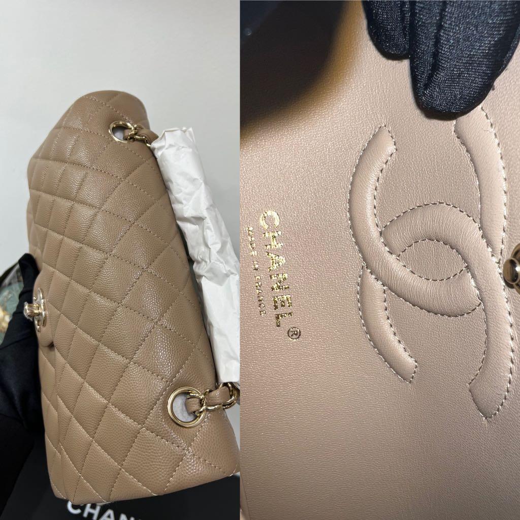 🔥BNIB🔥Chanel Classic Flap Medium Caviar 22A Dark Beige, Luxury, Bags &  Wallets on Carousell