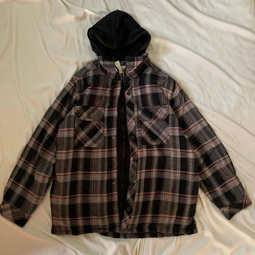 Boston traders 2025 flannel hoodie