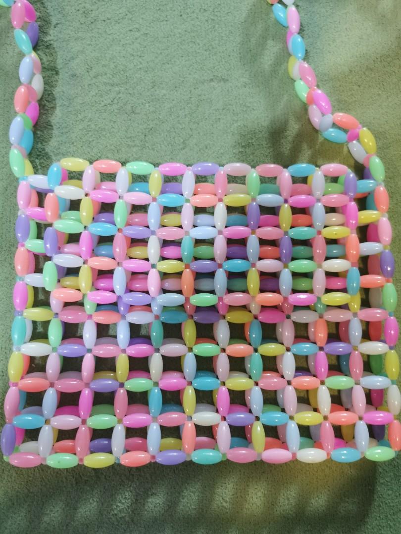 Rainbow sale beaded bag