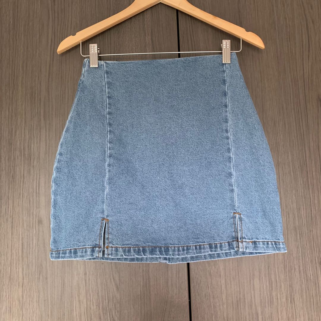 Brandy Melville denim skirt, Women's Fashion, Bottoms, Skirts on Carousell