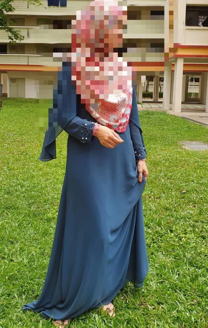 Dress chiffon muslimah online