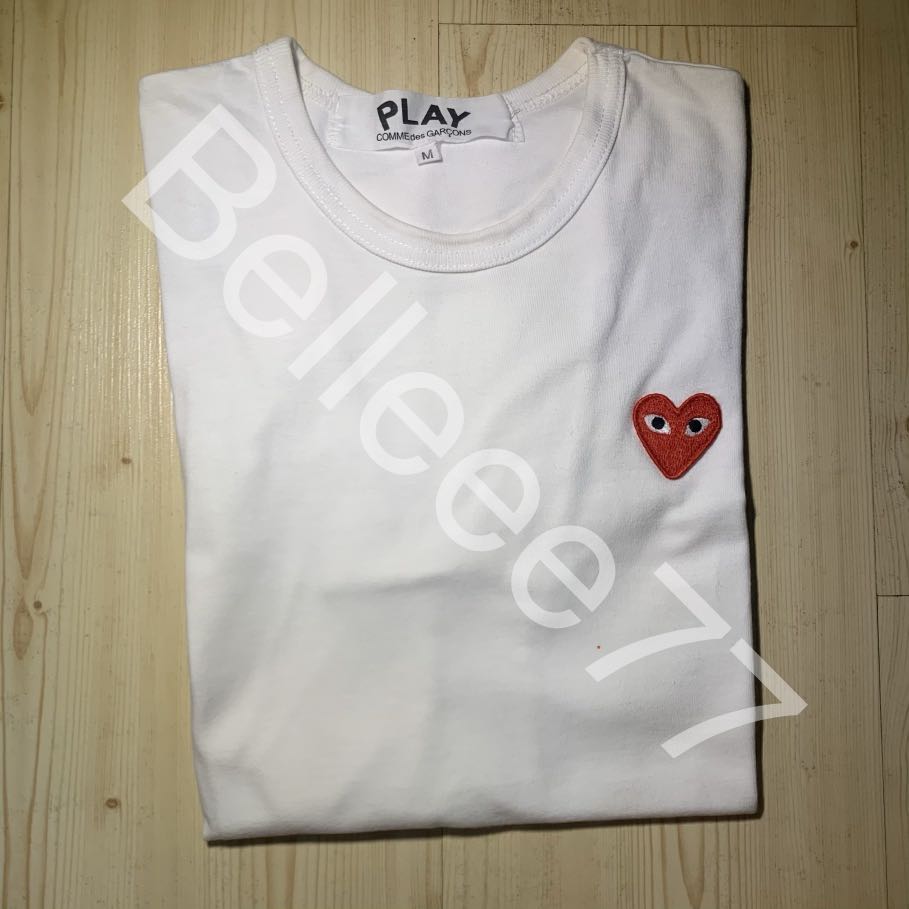 Cdg half shop heart tee