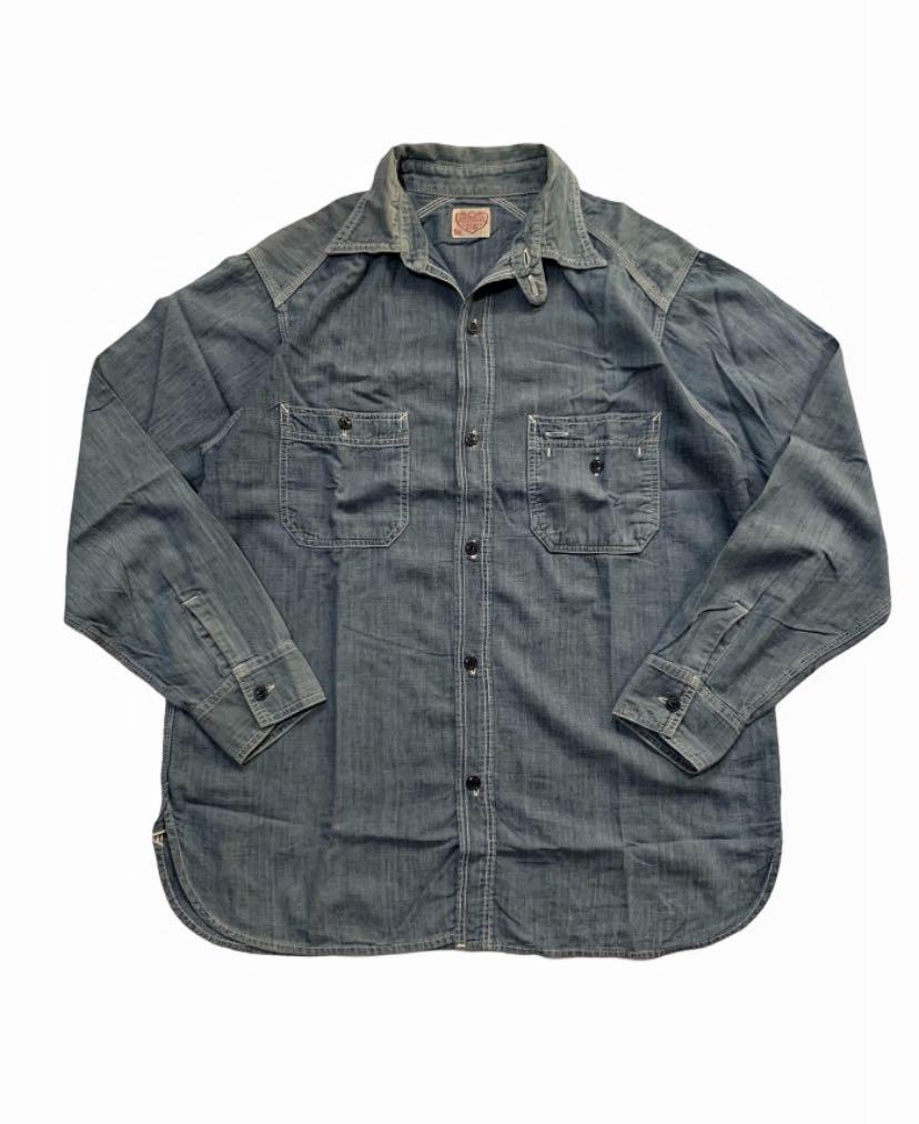 Chambray Denim Work Shirt By Full Count 