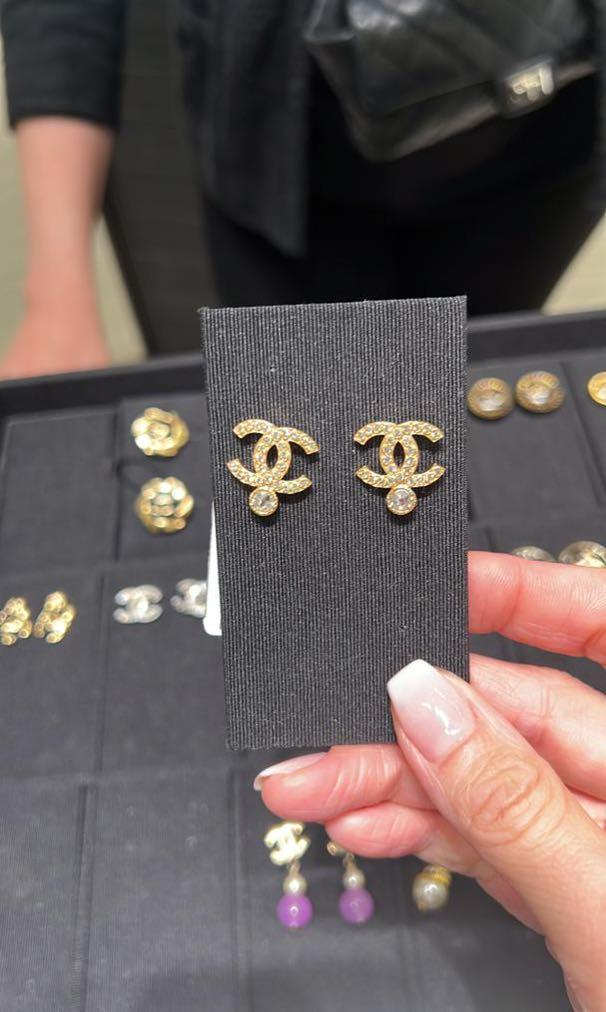 Chanel 22 A earrings, Luxury, Accessories on Carousell