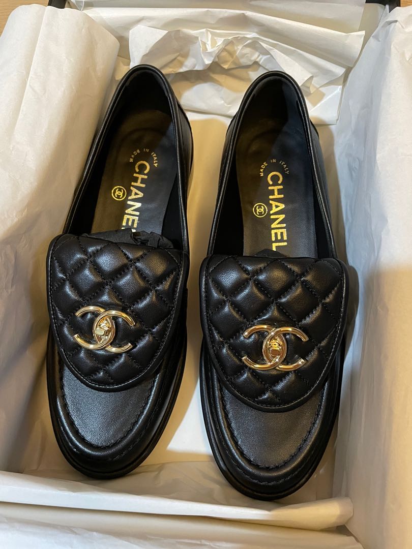 Chanel CC Turnlock Loafers brand new size 36.5, Luxury, Sneakers ...