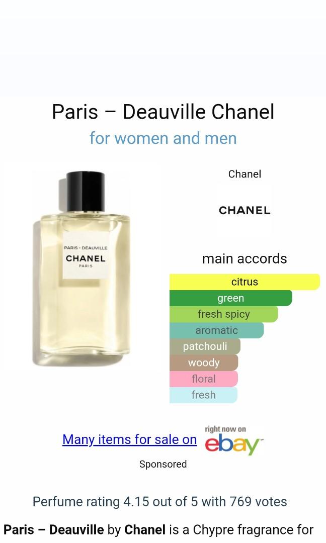 Chanel Paris Deauville 125ml, Beauty & Personal Care, Fragrance &  Deodorants on Carousell