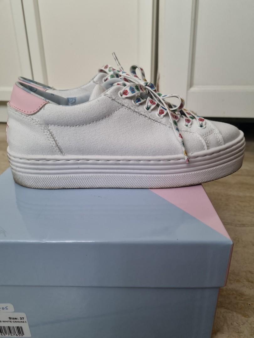 Chiara Ferragni Platform Canvas Sneakers Women s Fashion