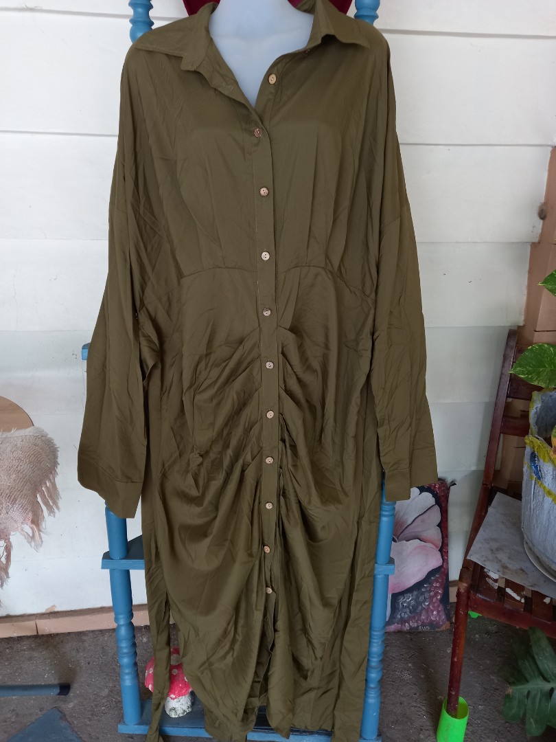 CHIC ME Army Green Dress Women s Fashion Dresses Sets Dresses