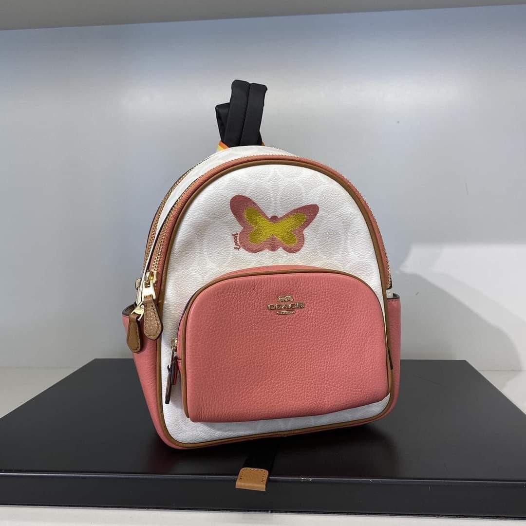 Coach Mini Court Backpack in Signature Canvas with Butterfly, Women's  Fashion, Bags & Wallets, Backpacks on Carousell