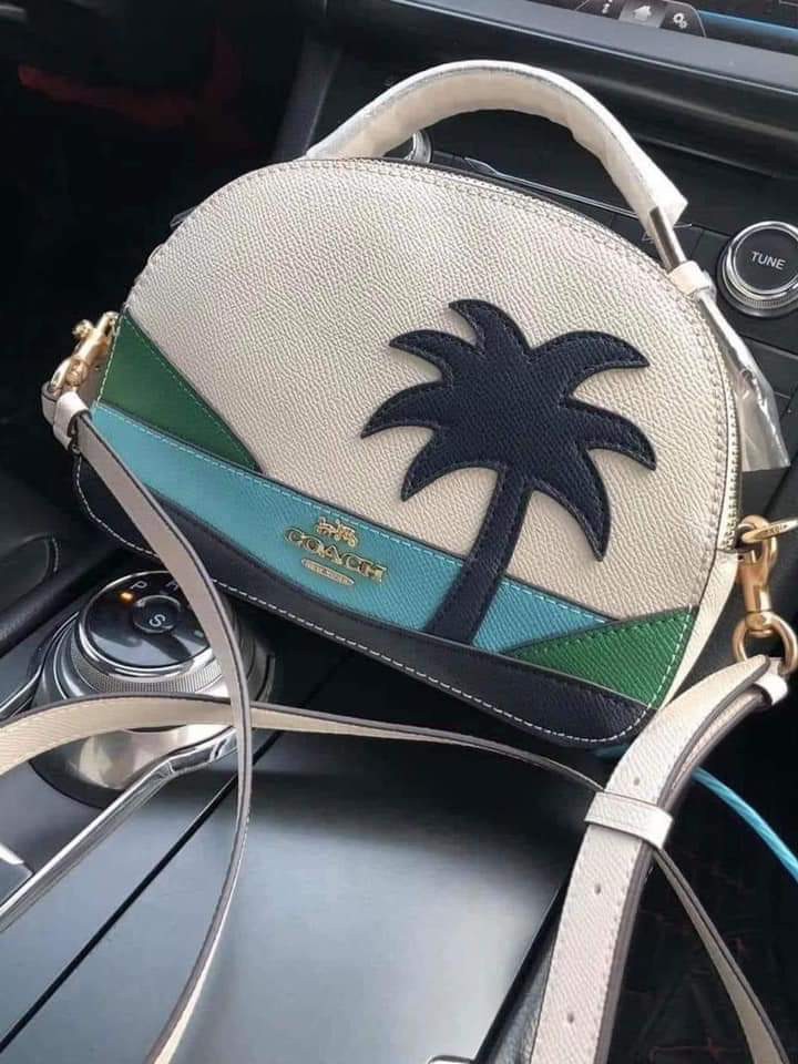 palm tree coach bag