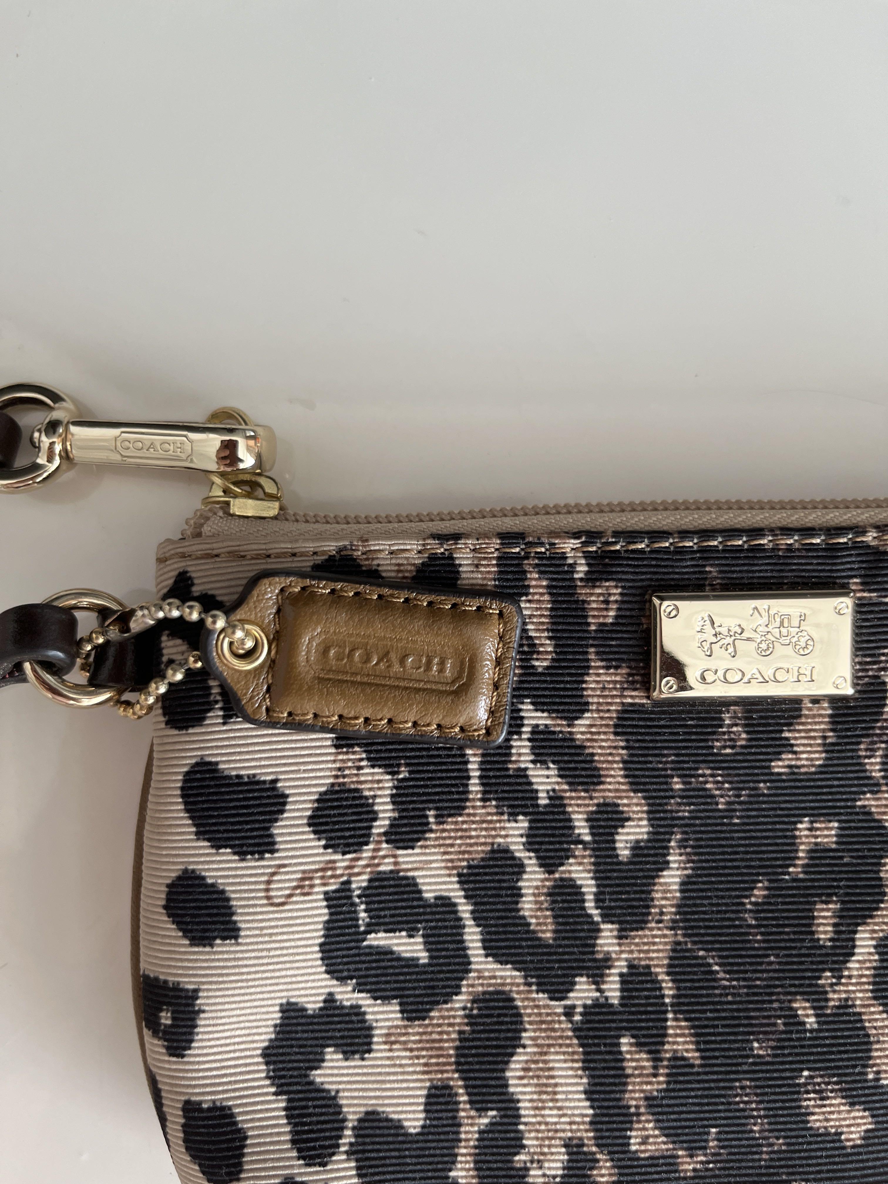 Coach Wristlet (Leopard Print), Women's Fashion, Bags & Wallets, Purses