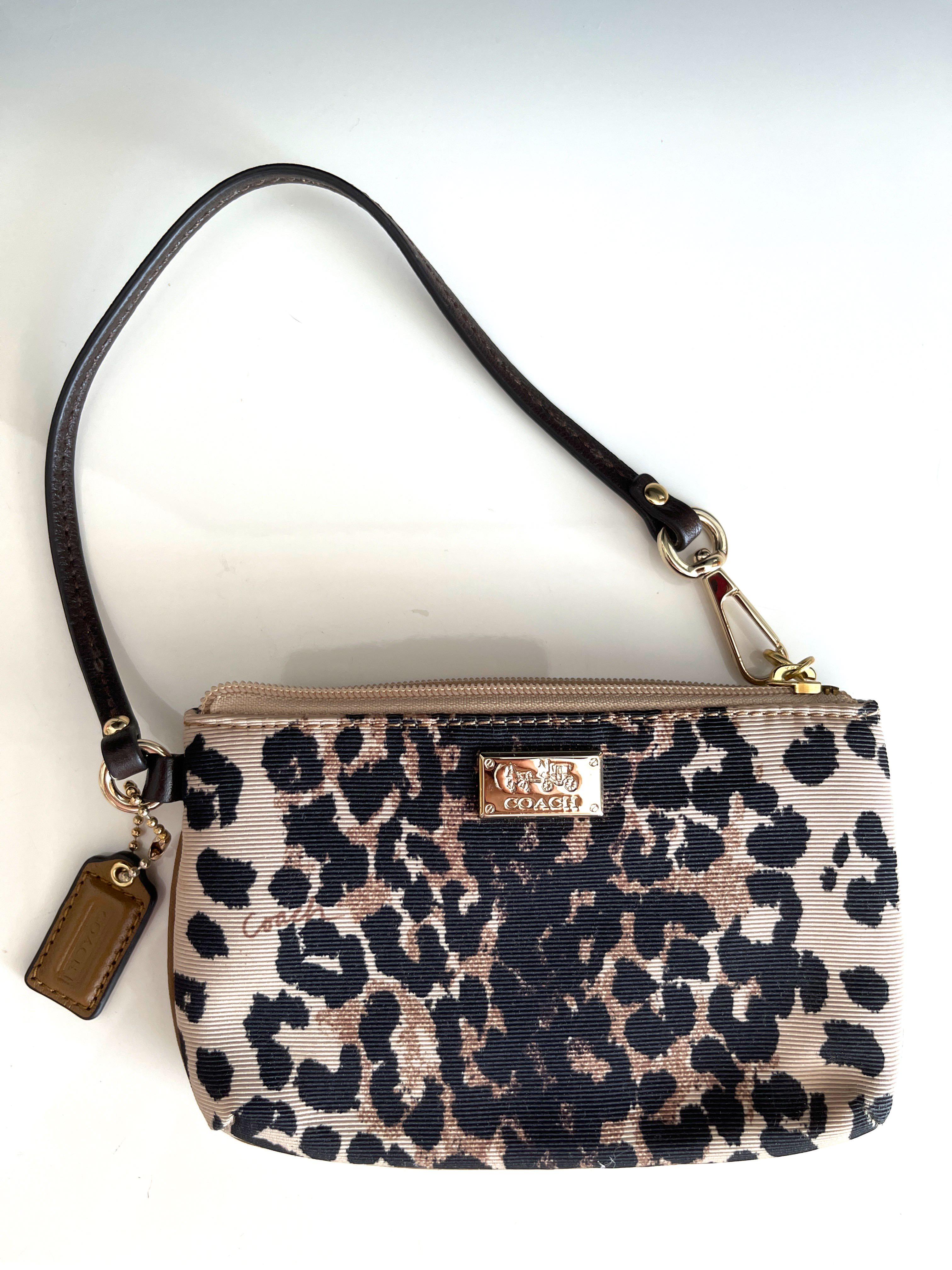 Coach Wristlet (Leopard Print), Women's Fashion, Bags & Wallets, Purses