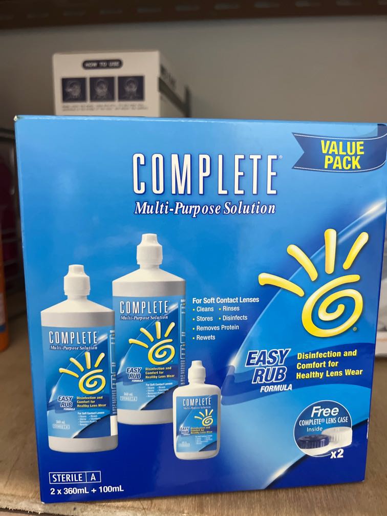 Complete Contact lens solution, Beauty & Personal Care, Vision Care on