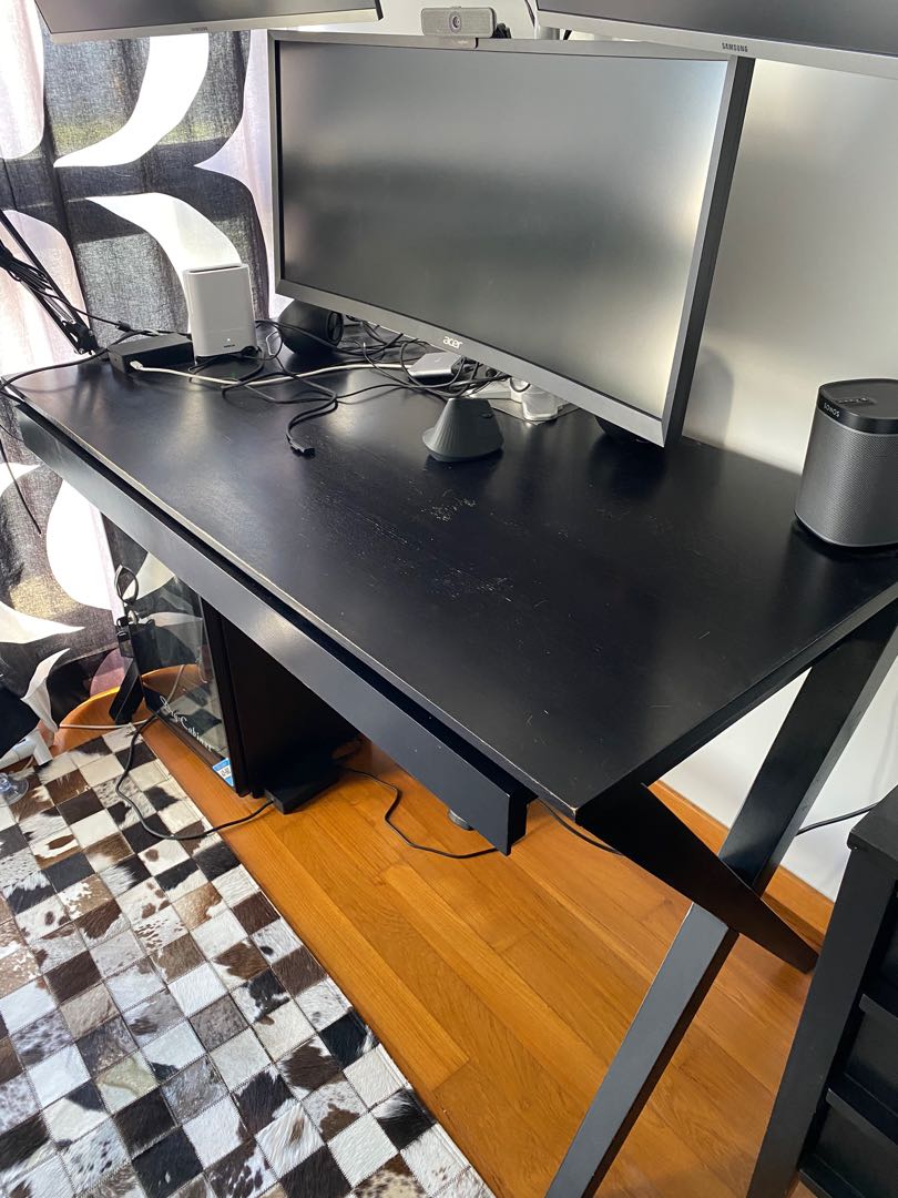 Crate & Barrel study combo Desk & drawers, Furniture & Home Living