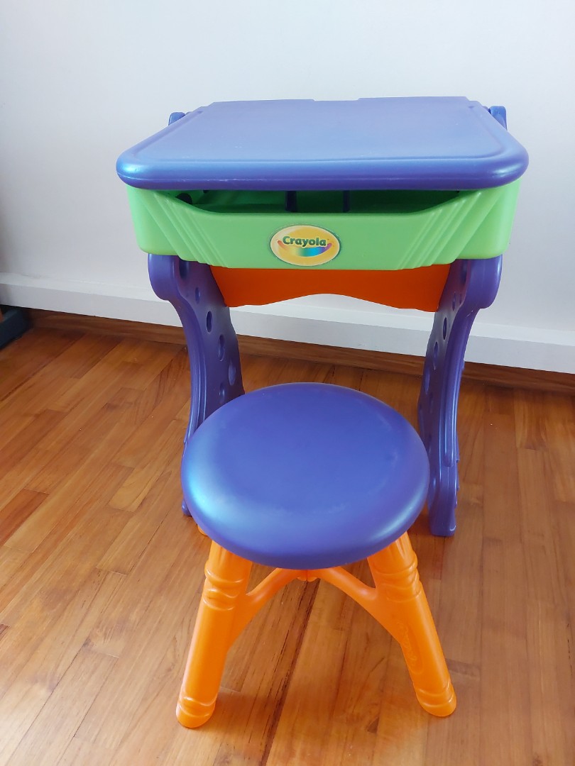 Crayola Table Chair Set Babies Kids Baby Nursery Kids Furniture Kids Tables Chairs on Carousell